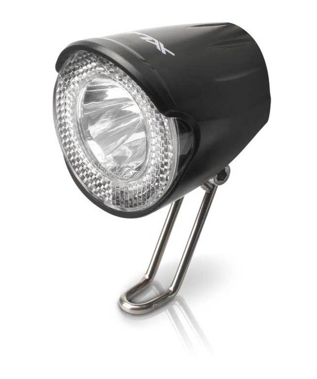 Luz de bicicleta com suporte xlc cl-d02 20lux nirosta