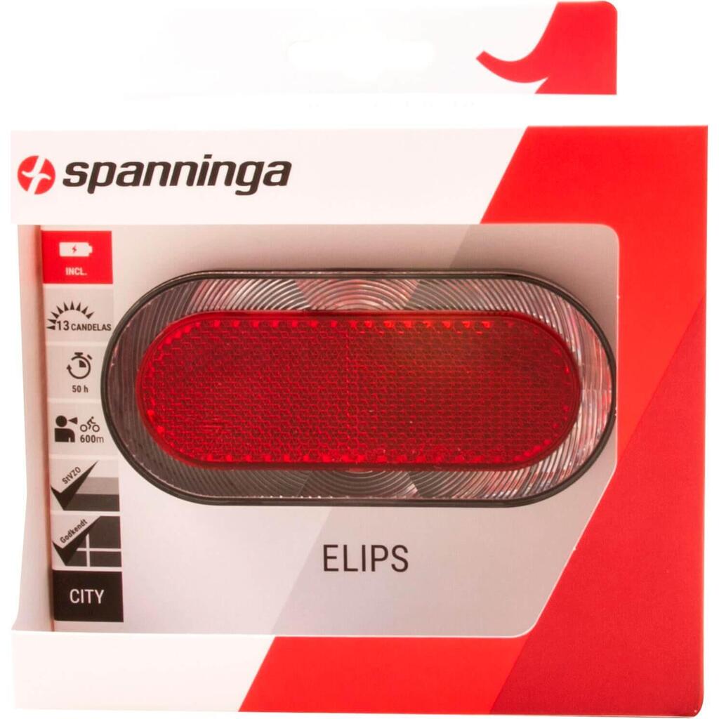 Elips XB 80 mm Battery Rear Light — Red, 6 LEDs, Light Line Technology.