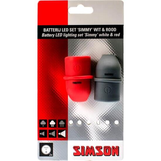 Kit d'éclairage Simson Simmy 3 LED pour vélos