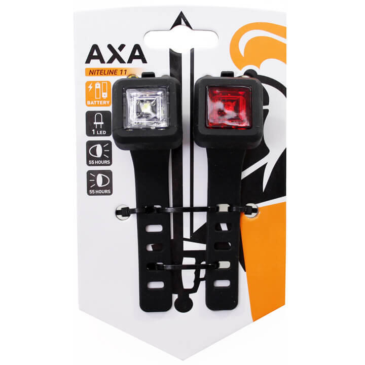 AXA Kit di luci per bicicletta a batteria Axa Niteline
