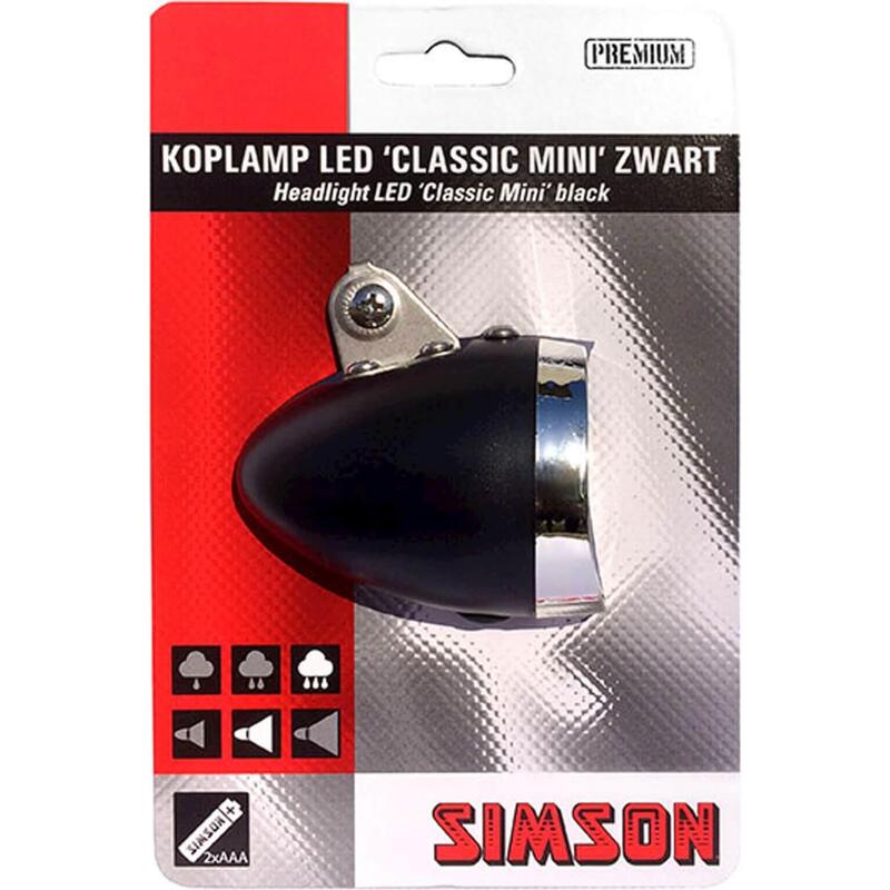 koplamp Classic Mini batterij 4 lux