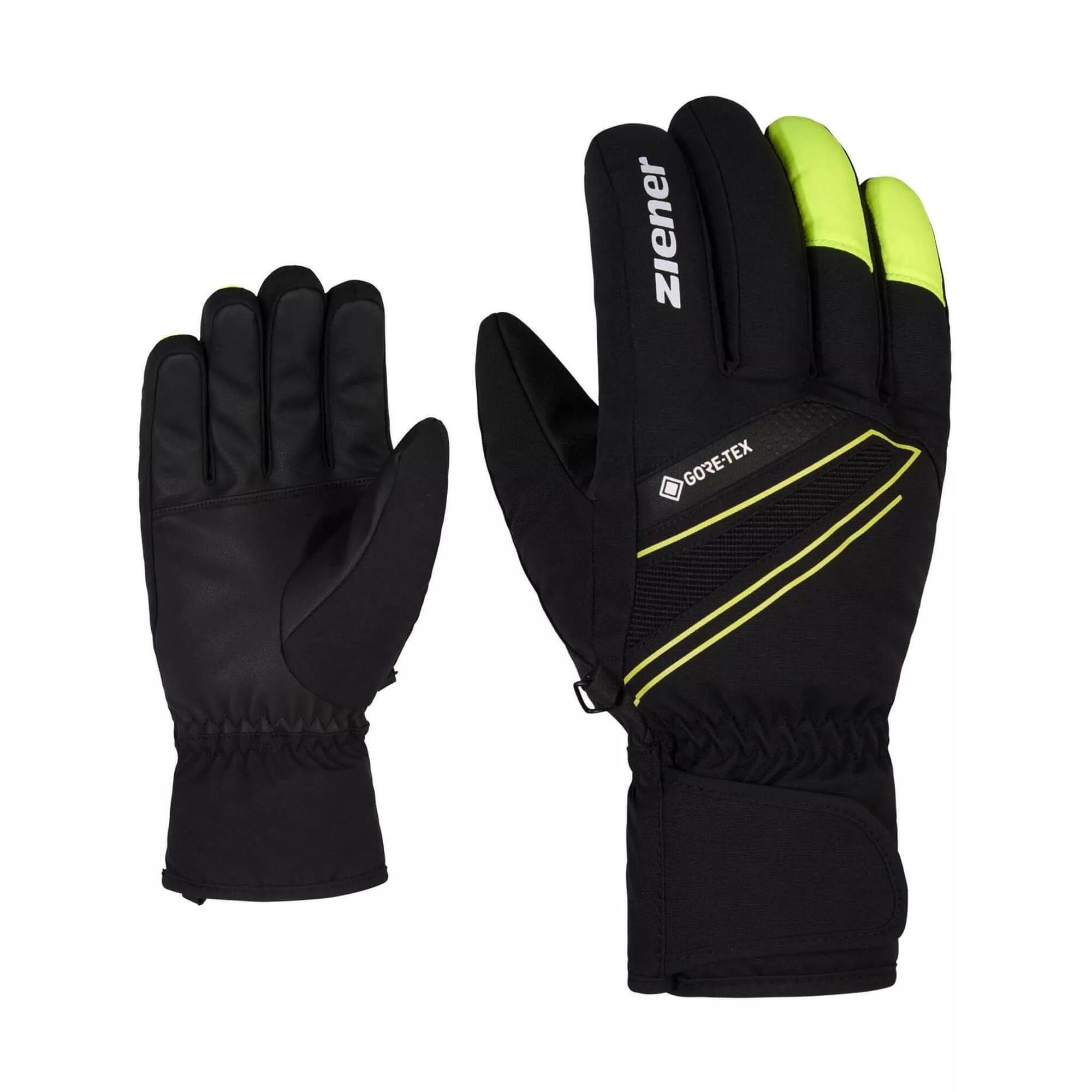 Ziener - Gants De Ski Hommes Gunar Gtx - Gants - Jaune|noir - 10,5 - Decathlon