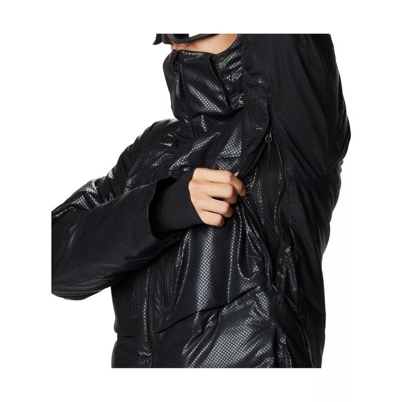 Kurtka narciarska Powder Keg Black Dot Down Jacket czarna COLUMBIA