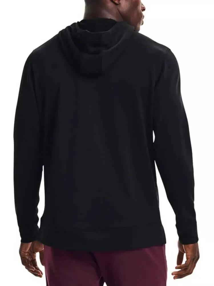 Ua Armour Terry Hoodie férfi kapucnis pulóver - fekete 2/6