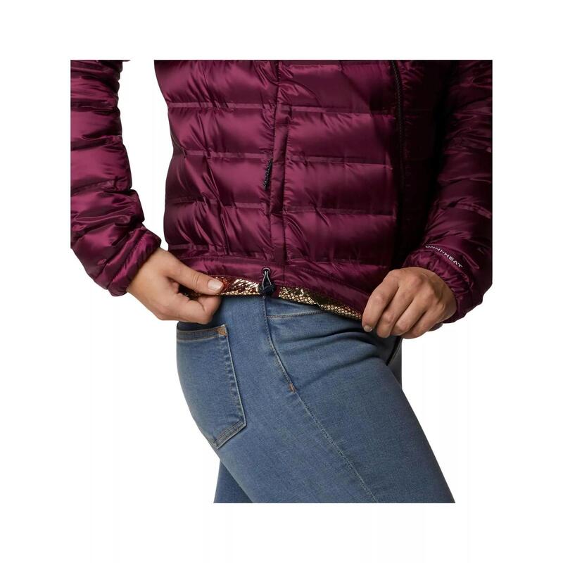 Jacheta de puf Pebble Peak Down Hooded Jacket - violet femei