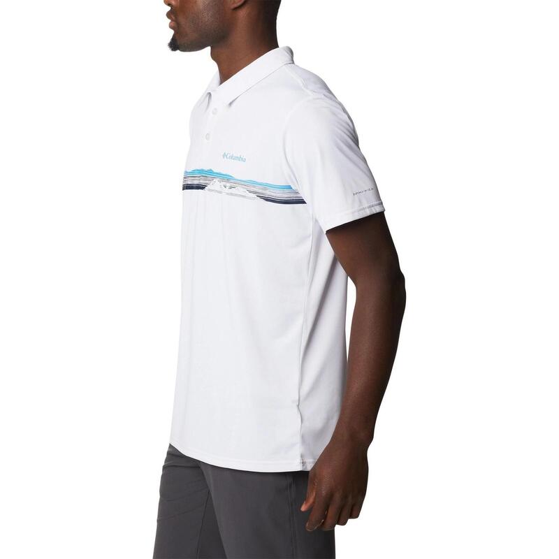 Columbia Hike Novelty Polo férfi galléros póló - fehér