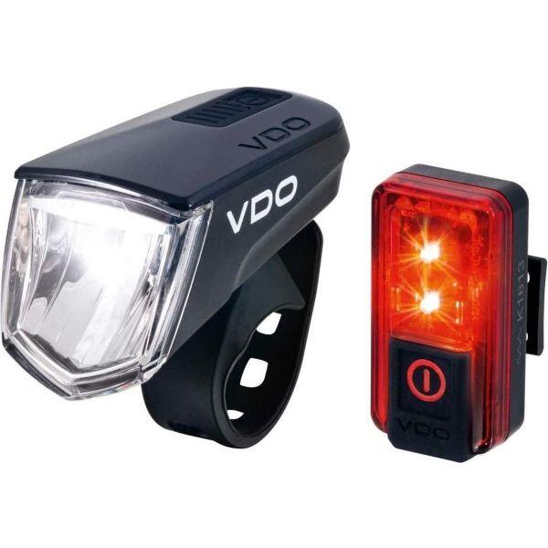Vdo - Kit D'Éclairage Vdo Eco Light M60 Usb Avec Lumière Arrière Red Plus - Éclairage Vélo - Incolore|rouge - Taille Unique - Decathlon