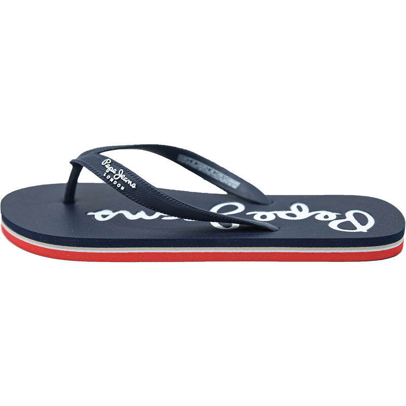 Slapi barbati Pepe Jeans Bay Beach Basic Flip Flops, Albastru