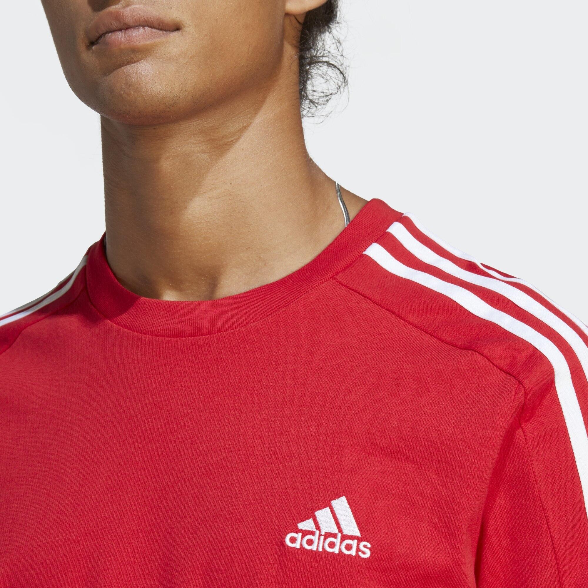 Essentials Single Jersey 3-Stripes T-shirt 4/5