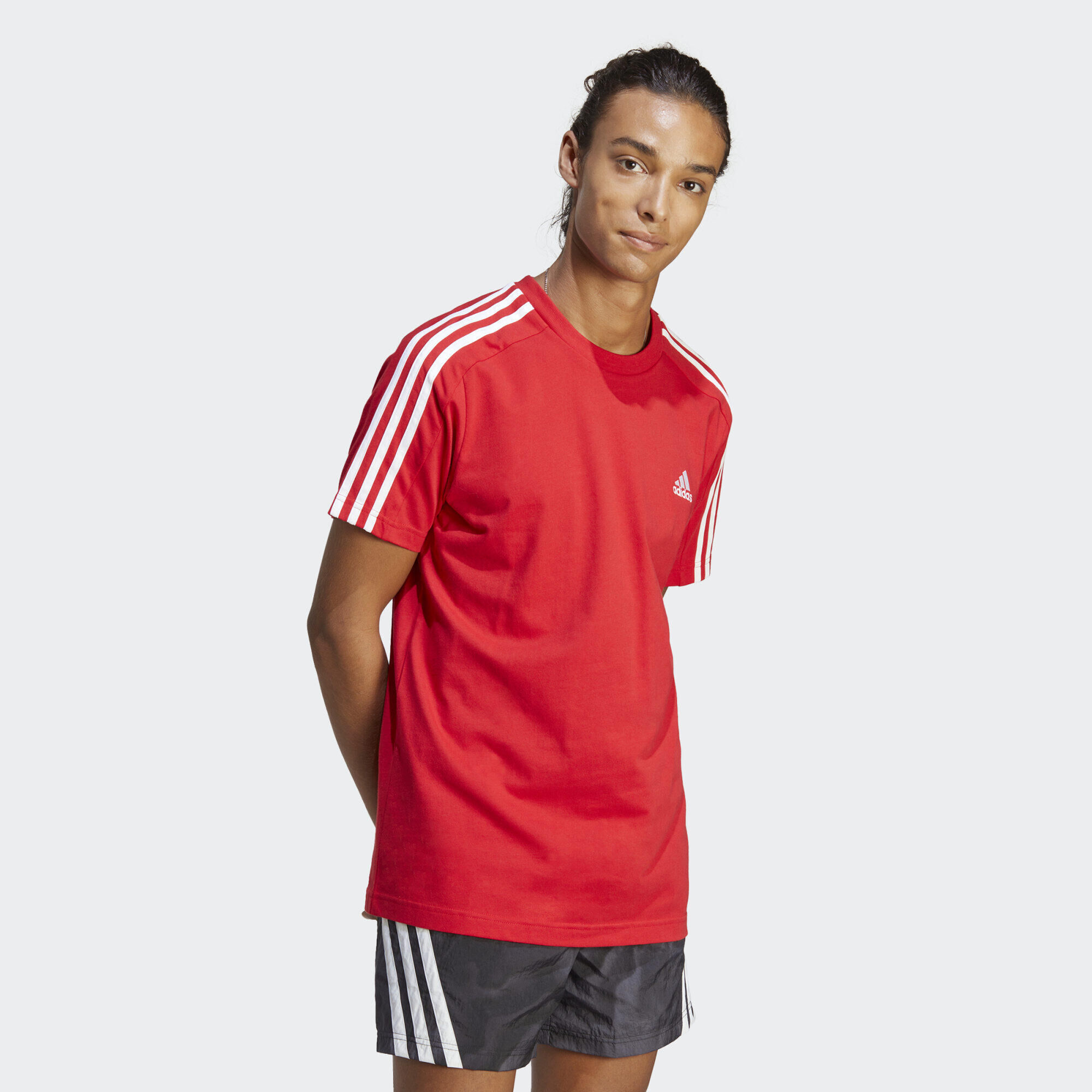 ADIDAS Essentials Single Jersey 3-Stripes Tee