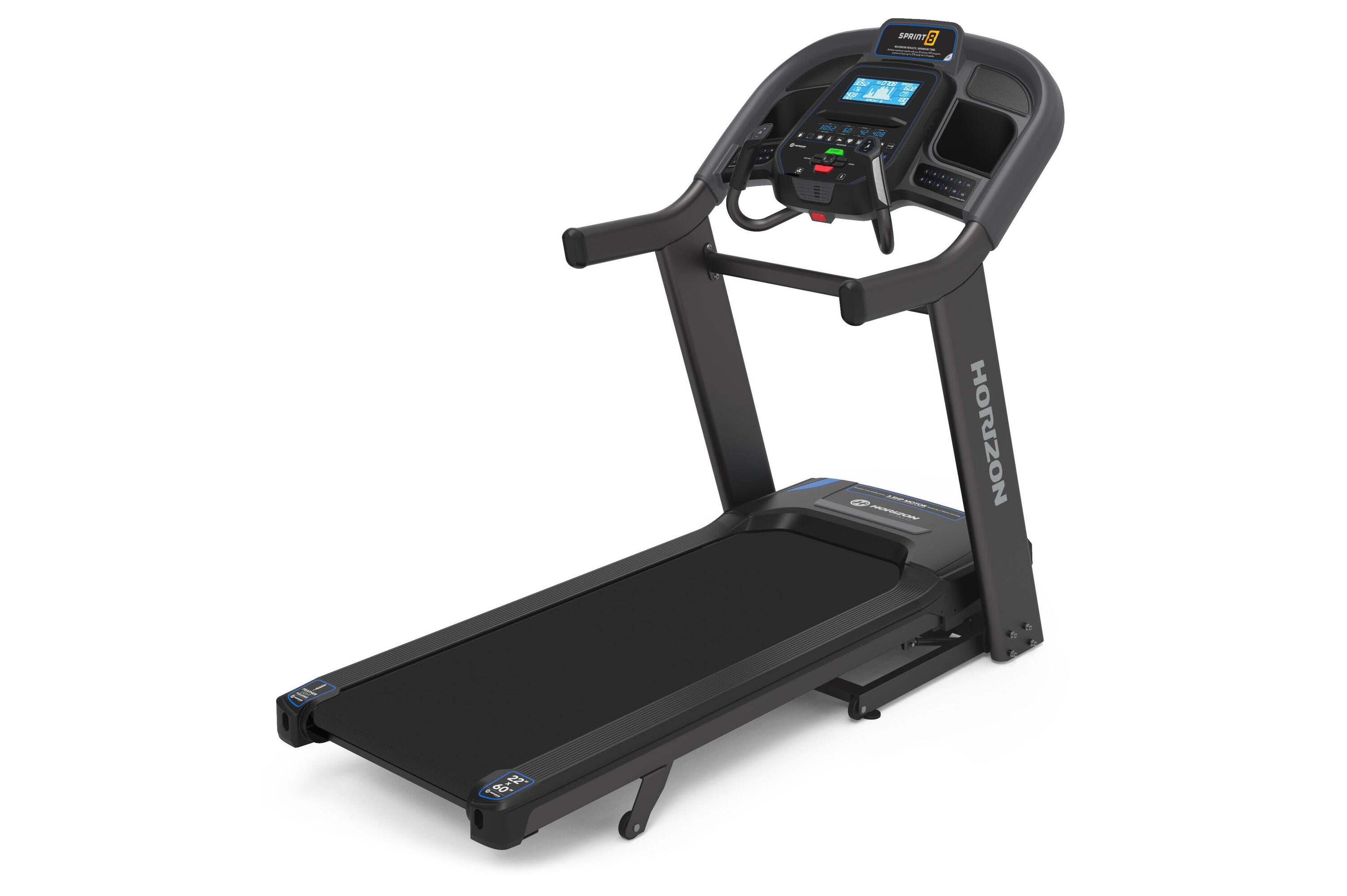 Horizon 7.4AT Treadmill - L193 x W93 x H161cm 1/7