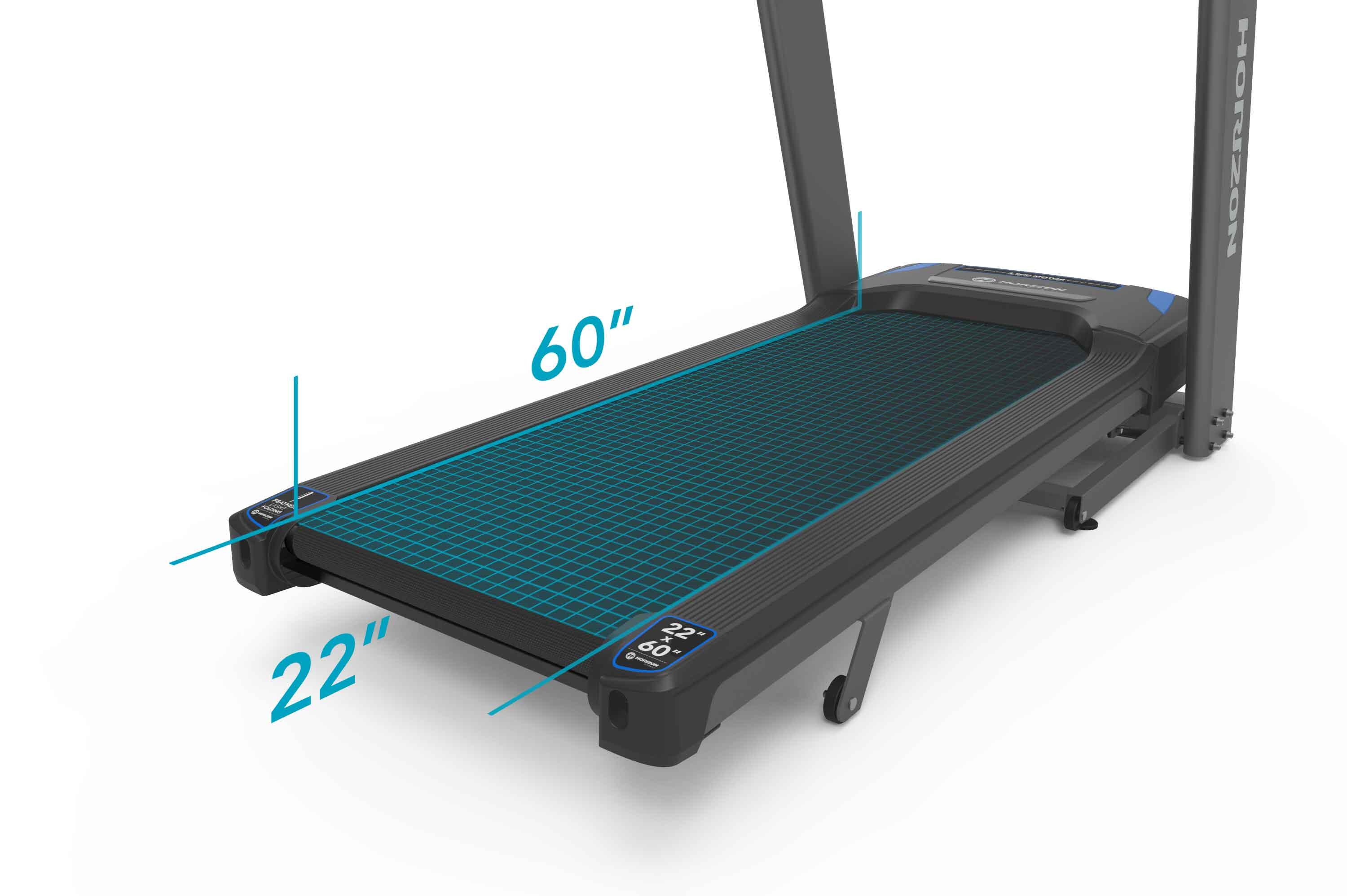 Horizon 7.4AT Treadmill - L193 x W93 x H161cm 3/7
