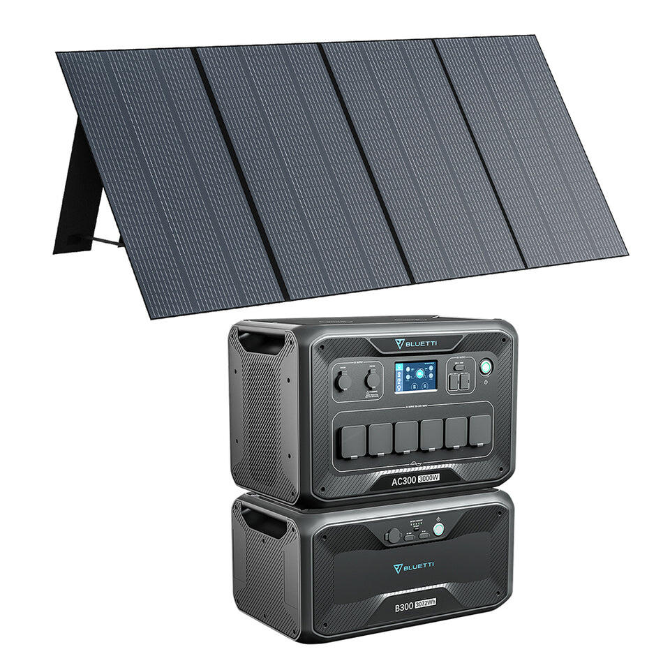 BLUETTI AC300+B300+PV350 Solar Generator Kit for Camping, RV Travel 1/6