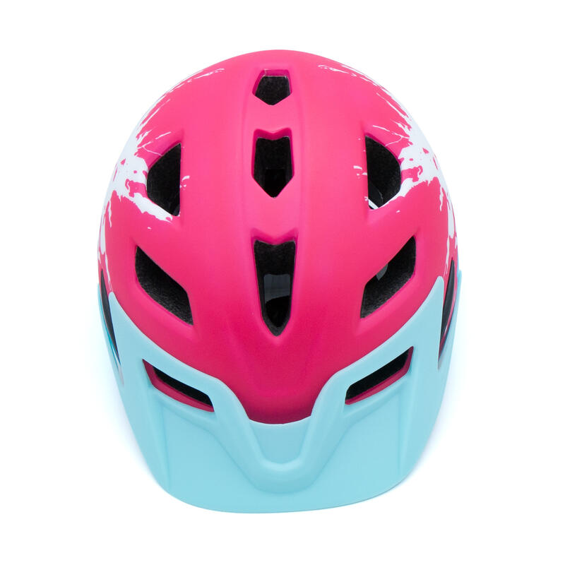 Kask rowerowy dziecięcy MOTUS czerwono-niebieski S/M (48-58 cm)