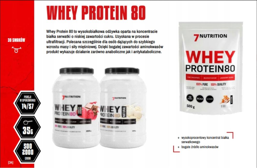 Odżywka białkowa 7Nutrition 80 2000G 2/3
