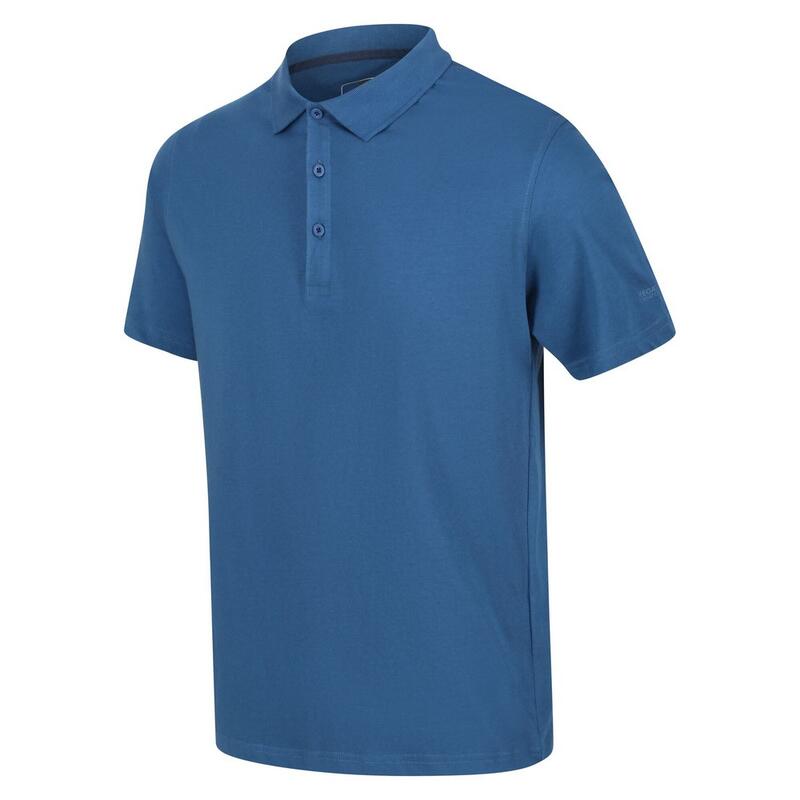 Polo de manga corta modelo Coolweave para hombre Negro