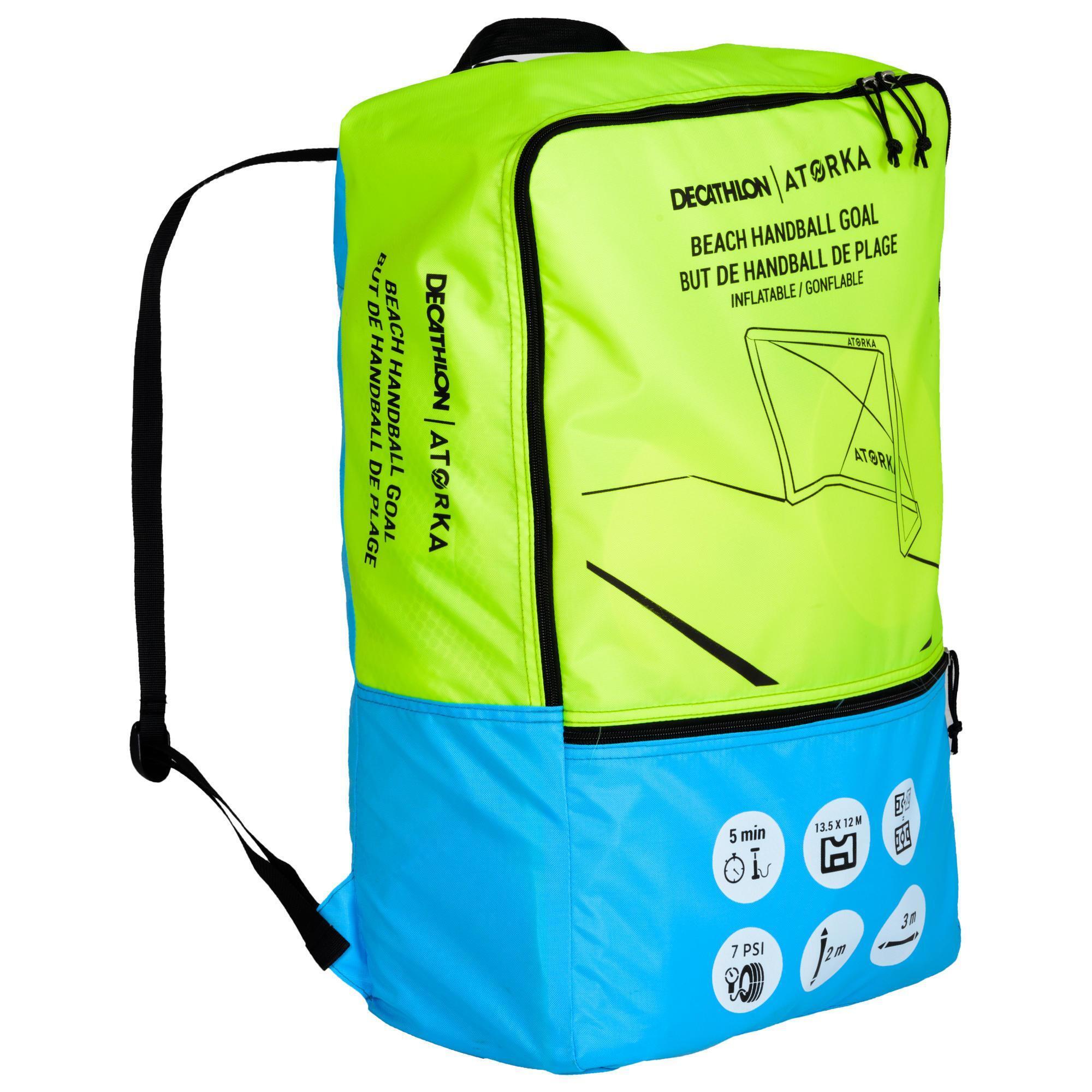 Tweedehands Opblaasbaar doel voor beachhandbal HIG500 blauw/geel 3/5