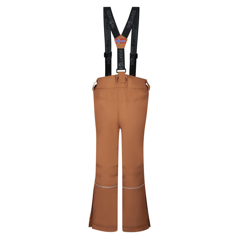 Pantalon de ski enfant Slim Holmenkollen caramel-marron