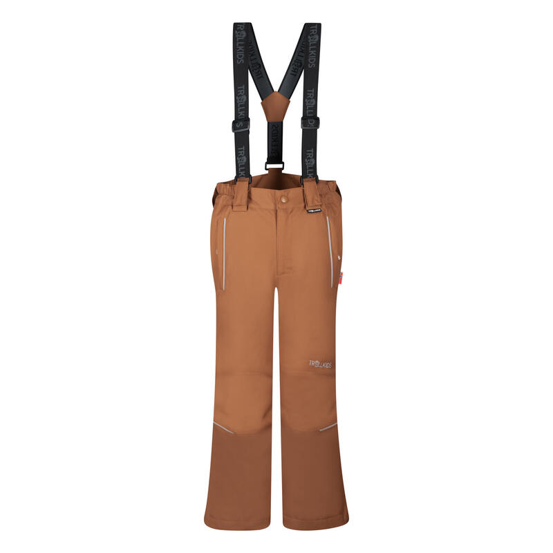 Pantalon de ski enfant Slim Holmenkollen caramel-marron