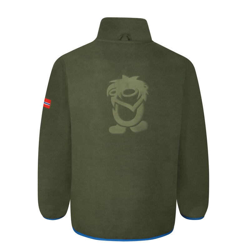 Veste polaire enfant Oppdal XT vert lierre/bleu moyen
