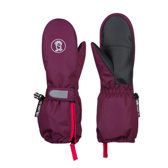 Kinder Fausthandschuh Troll XT Burgunderrot/Helles Kirschrot