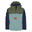 Parka pour enfants KIRKENES Olive foncé/Marine/ Menthe froide