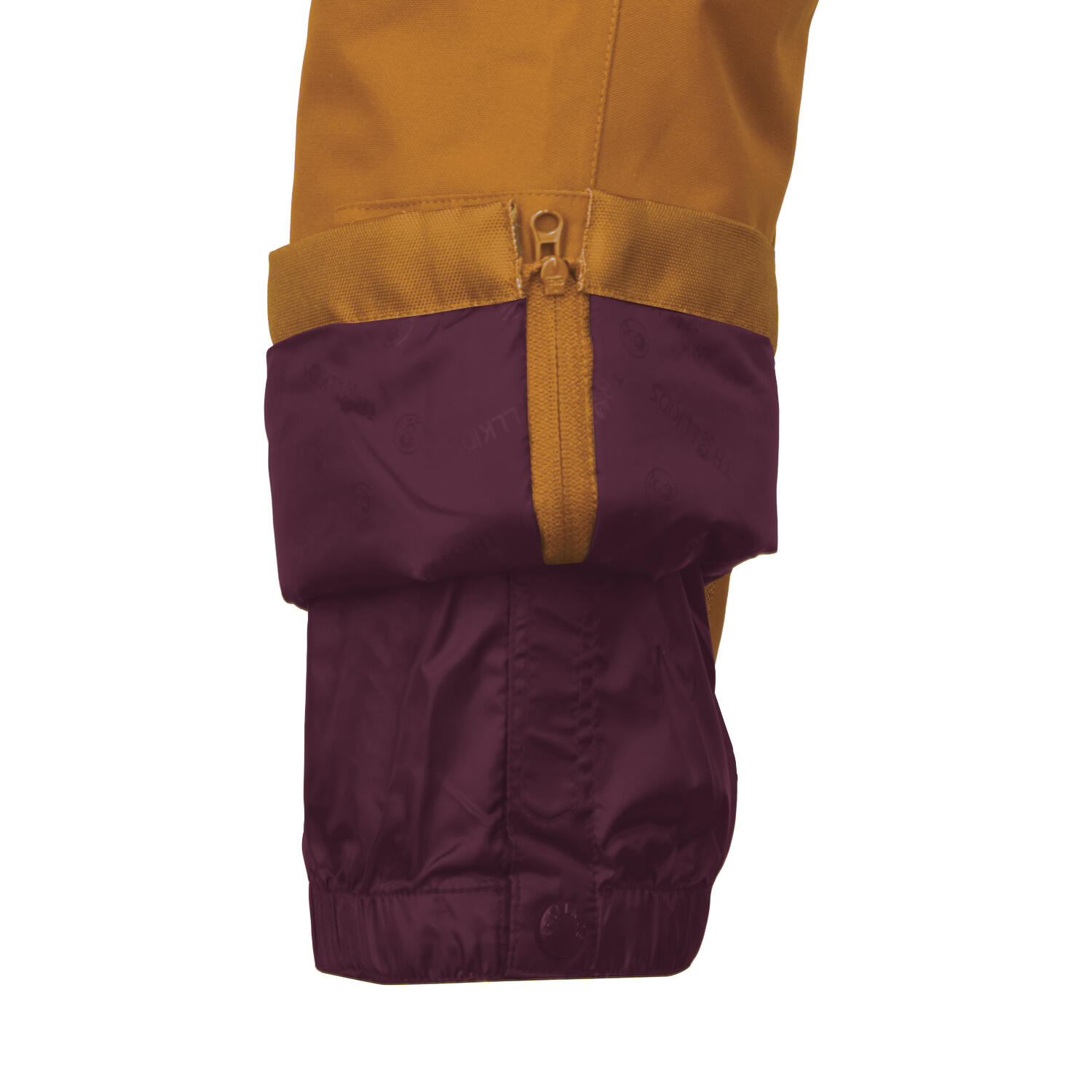 waterproof and breathable girls' ski pants RAULAND caramel-brown