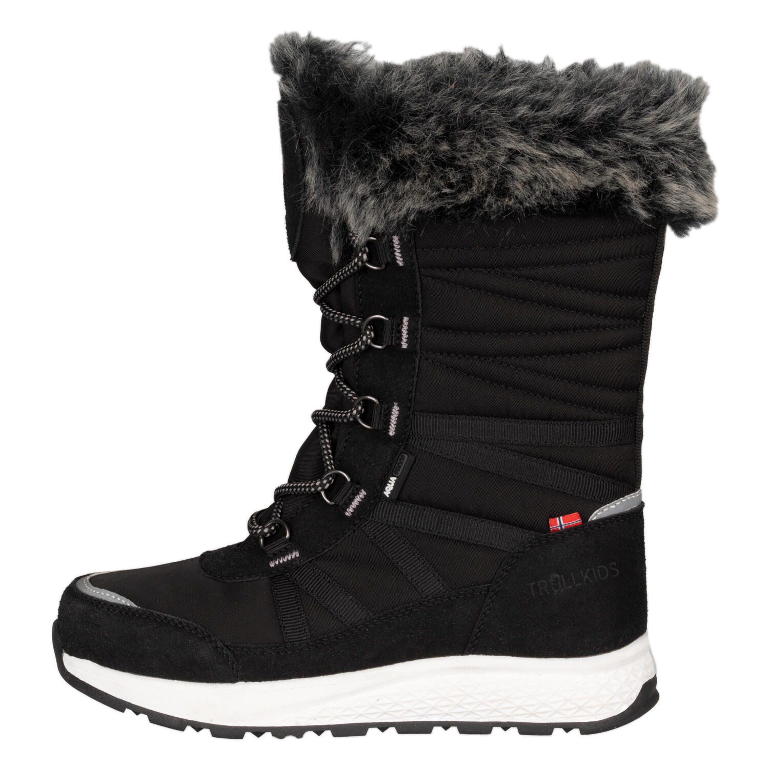 TROLLKIDS Mädchen-Winterstiefel HEMSEDAL Schwarz