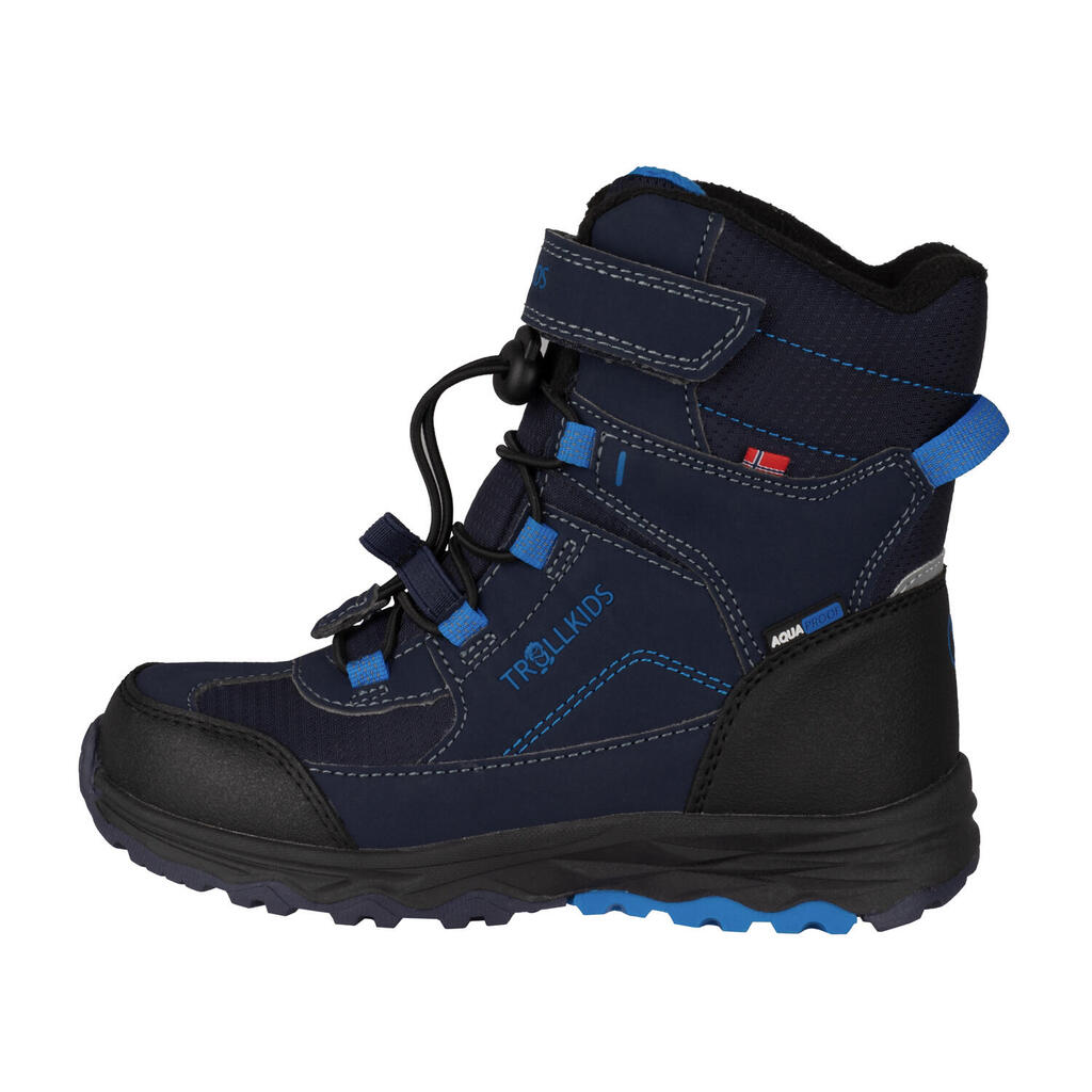 Kids Winter Boots HAFJELL Navy Blue/Mid Blue/Black