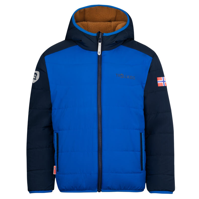 Kinder Jacke SANDVIKA Karamell-Braun/Mittelblau/Marine