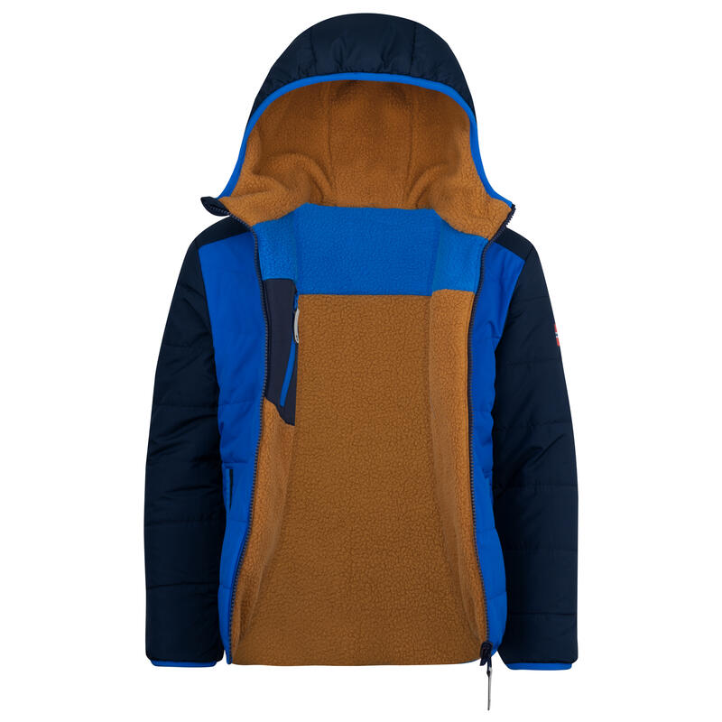 Kinder Jacke SANDVIKA Karamell-Braun/Mittelblau/Marine