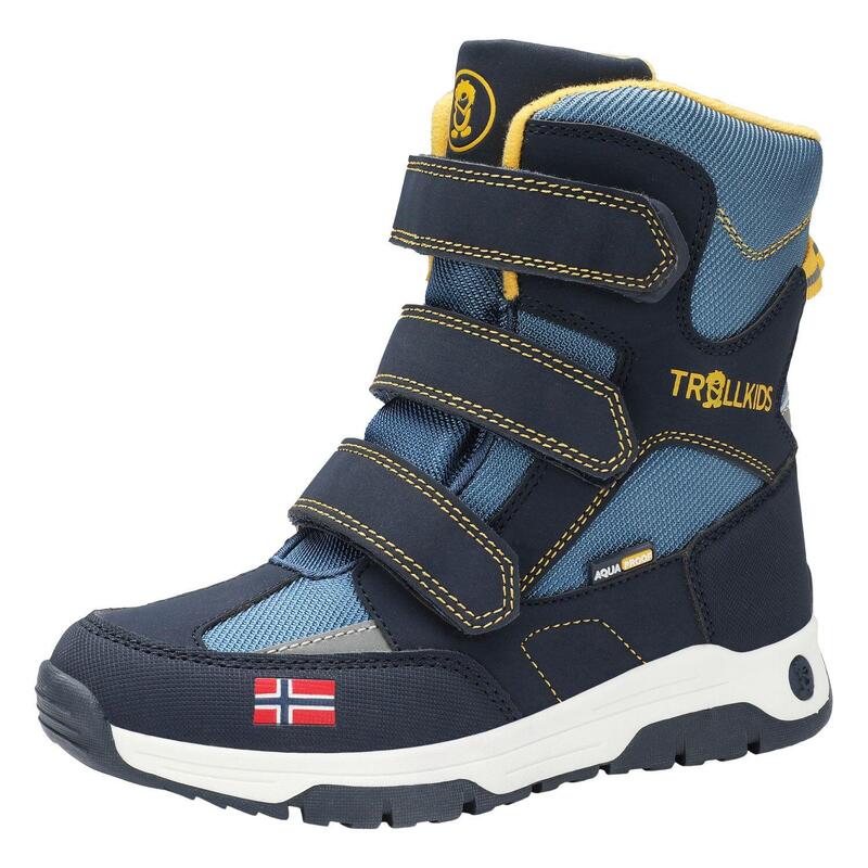 Enfants Chaussures d'hiver Lofoten bleu acier/Schwarz