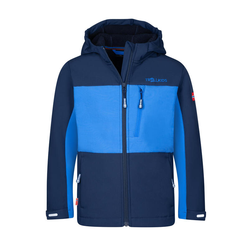 combinaison enfant imperméable et respirante BERGEN bleu marine/bleu moyen