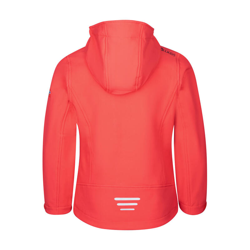Veste softshell fille Trollfjord rouge cerise/rouge bordeaux