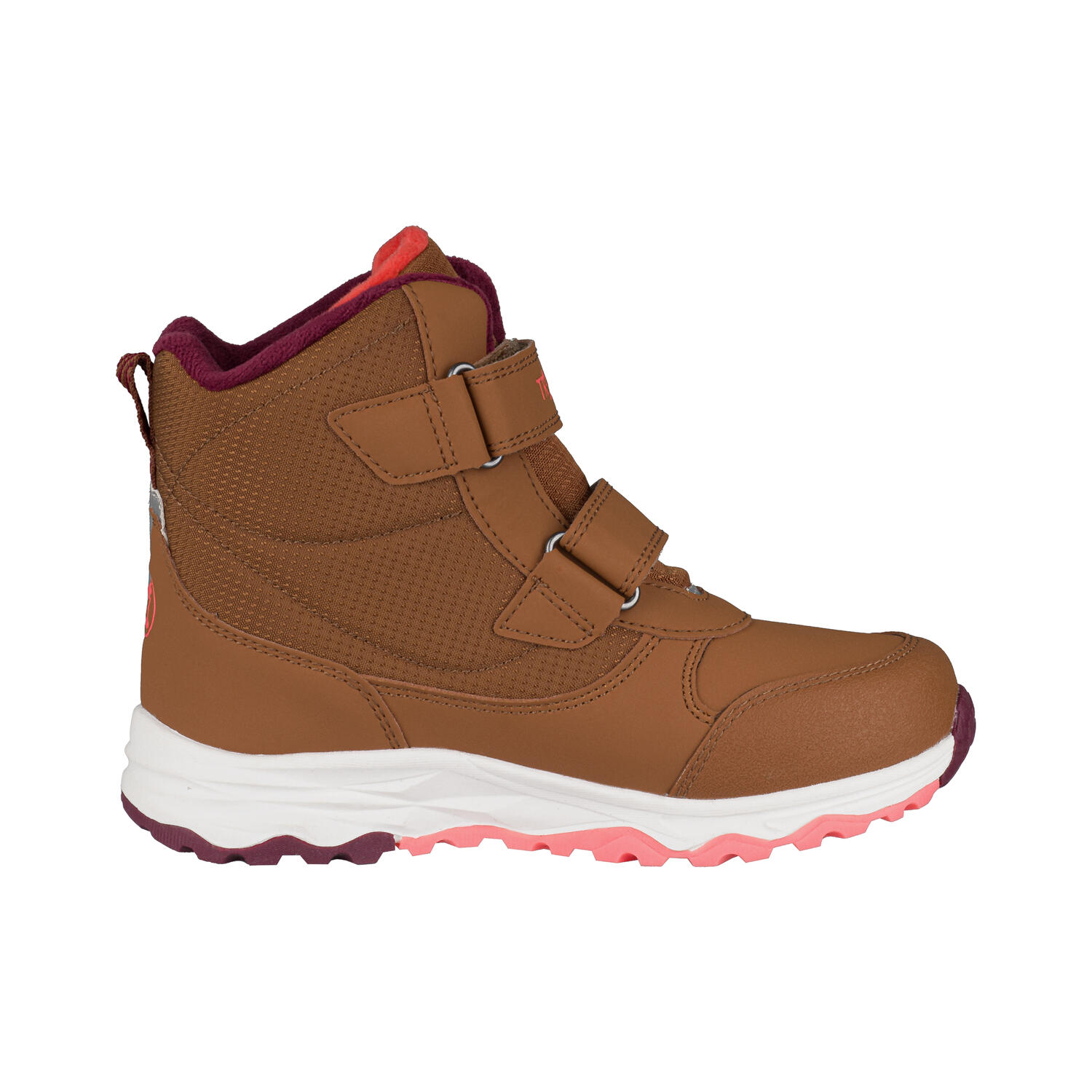Enfants Chaussures d'hiver Hafjell Karamell-brun/Lachsrosa/Rouge bourgogne 2/4