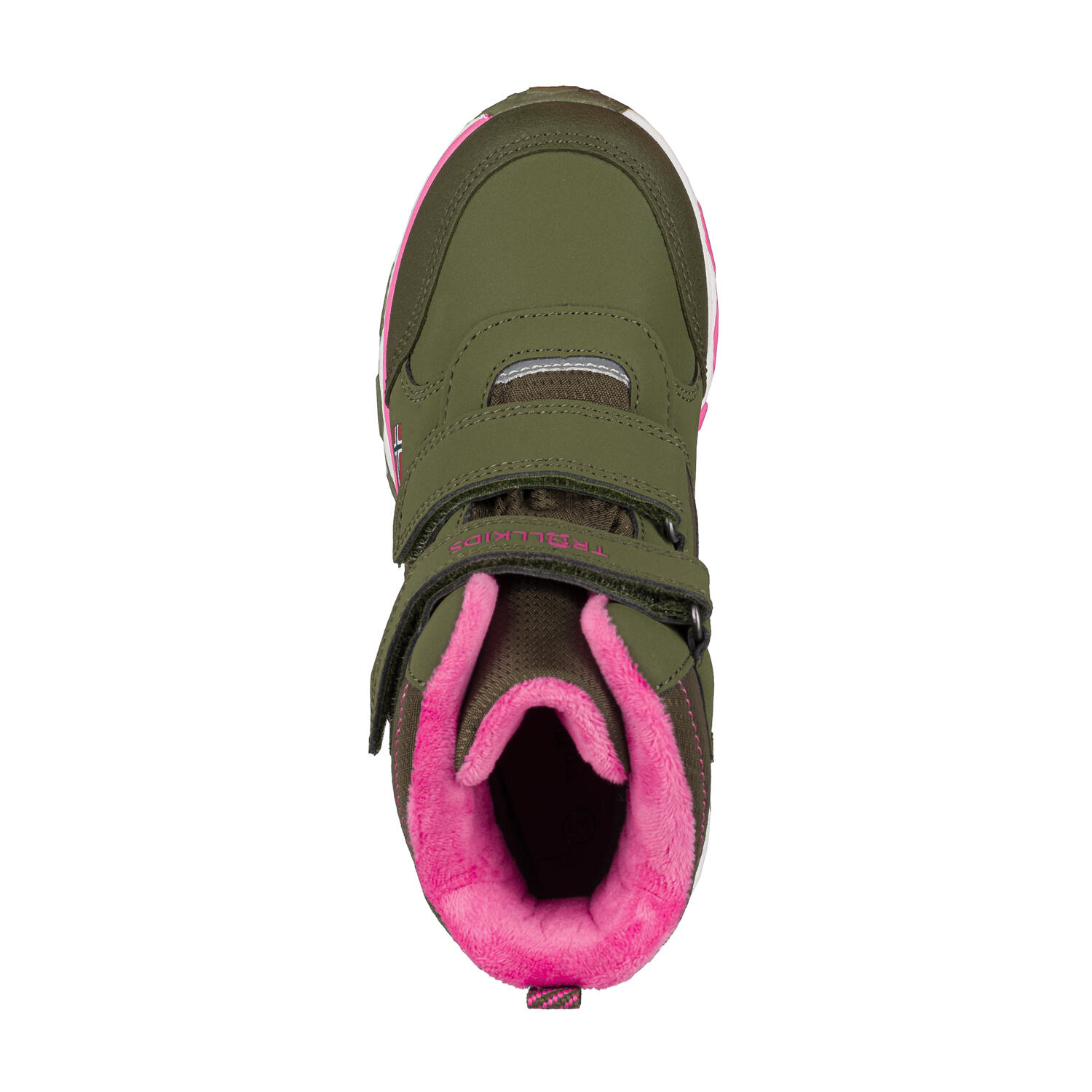 Scarpe invernali per bambini Hafjell scuro/verde oliva/magenta chiaro