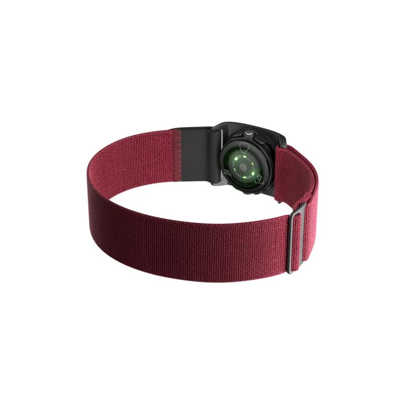 Sensor de pulso óptico - Natación, Bluetooth, ANT+ - Verity Sense Rojo oscuro