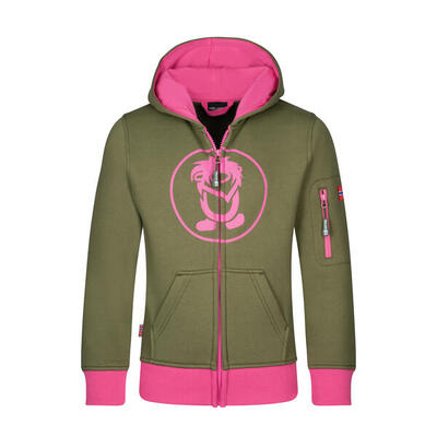 Hoodie Pullover mit Kapuze Sortland Kirschrot/Koralle