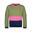 Sweatshirt fille VERDAL Olive foncé/Magenta clair/Marine