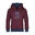 Kinder Hoodie Pullover Sortland Kastanienbraun/Mystik Blau