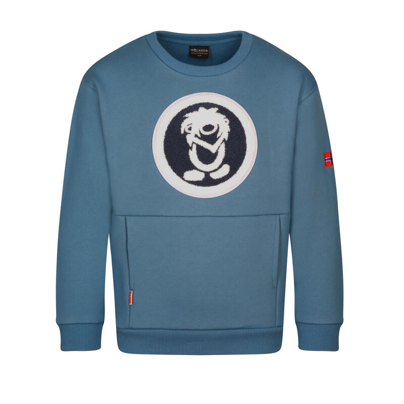 Sweat-shirt enfant Trolltunga bleu acier