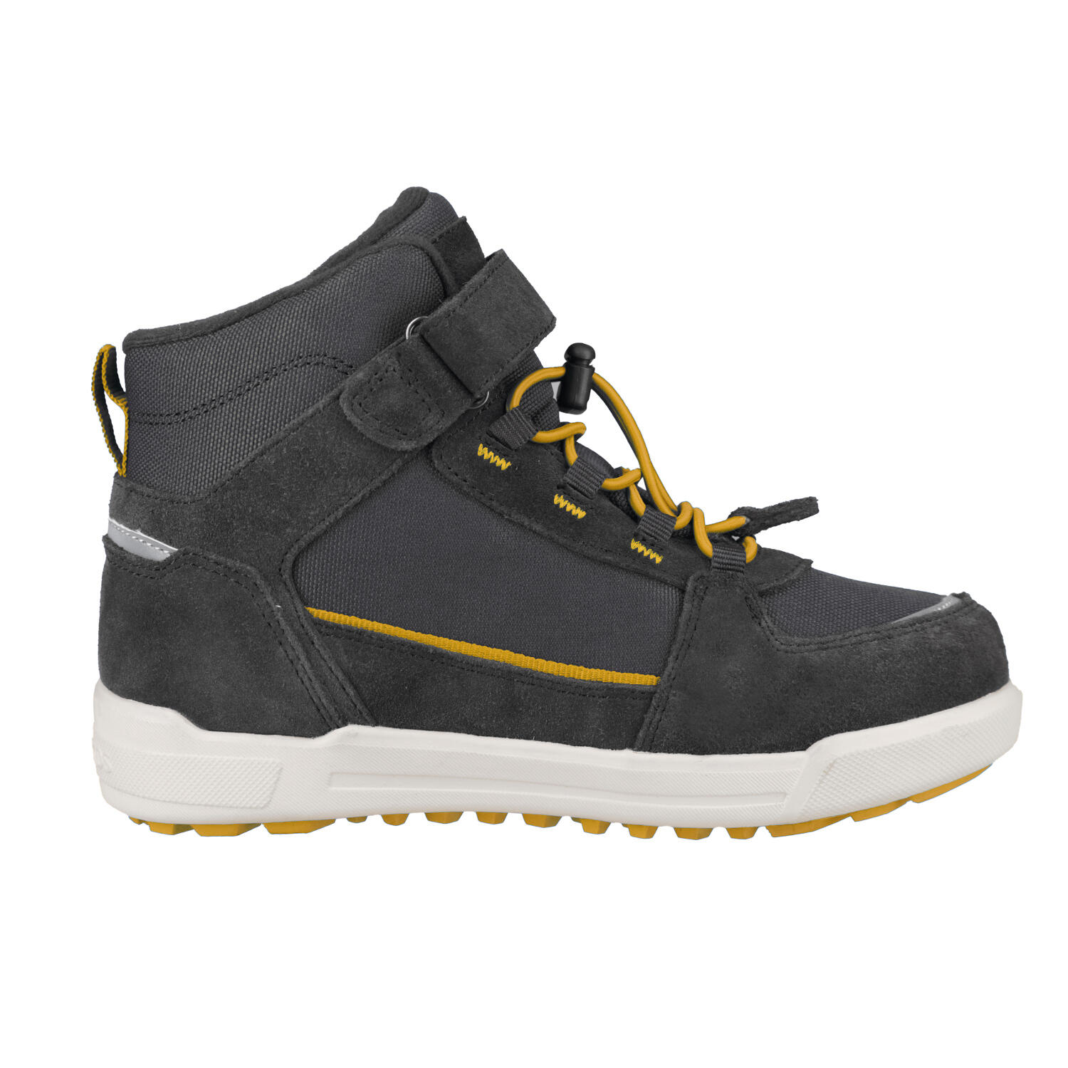 Chaussures pour enfants GRYLLEFJORD anthracite/jaune doré 2/5