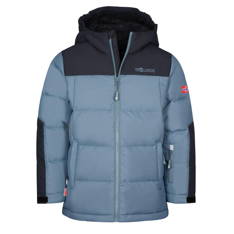 Kinder Daunenjacke Narvik XT Schwarz/Stahlblau