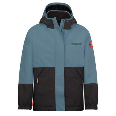Kinder 3-in-1-Funktionsjacke Kjerak Helle Beere/Dunkeltürkis/Madeira blau
