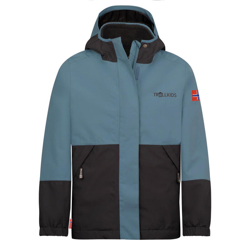 Kinder 3in1 Jacke KJERAK Stahlblau/Schwarz