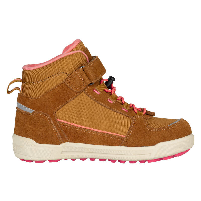 Chaussures enfant GRYLLEFJORD marron caramel/rose saumon