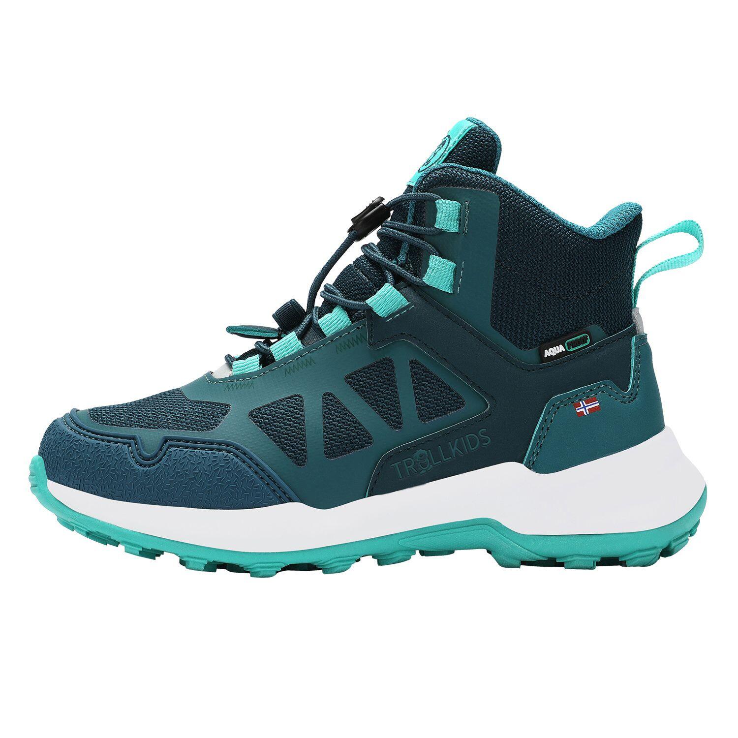 Children's trekking boots OPPLAND HIKER Teal-Blau