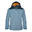 Kinder Regenjacke Bergen Stahlblau/Schwarz/Mango