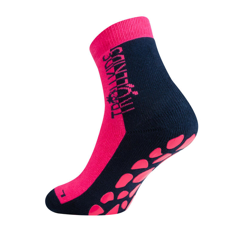 Chaussettes antidérapantes pour enfants ANTI SLIP SOCKS Marine/Magenta