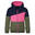 Kinder Kapuzenpullover Alesund Marine/Hellmagenta/Dunkle Olive